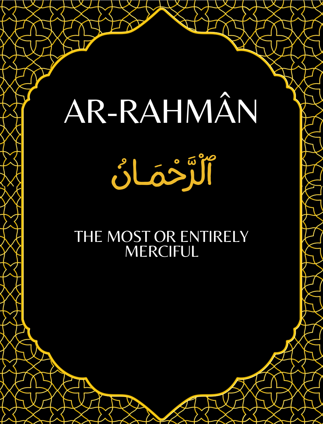 Allahs 99 Names & Attributes with English Translation - Hikma Store