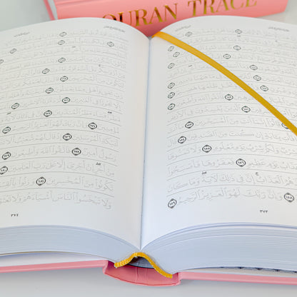 QURAN TRACE | PINK (WARDAH EDITION) MEDINA UTHMANI SCRIPT + Fineliner penna - Hikma Store